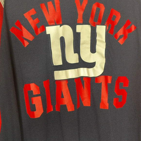 Nike Navy/Red New York Giants Classic Arc Raglan Tri-Blend Long Sleeve SZ XL - Picture 3 of 12